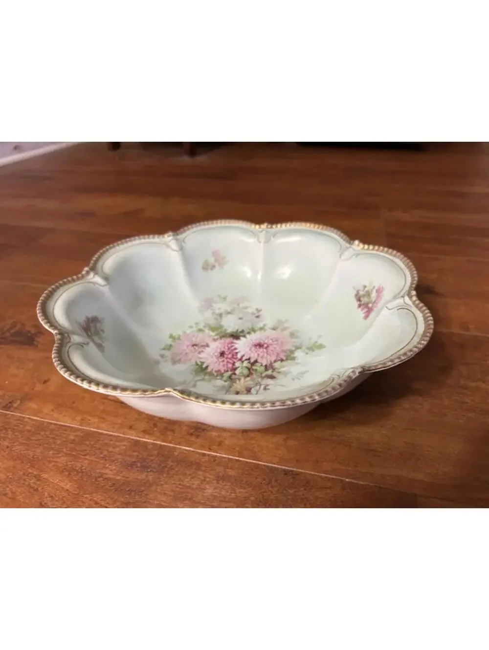 Vintage Empire China Floral Scalloped Bowl
